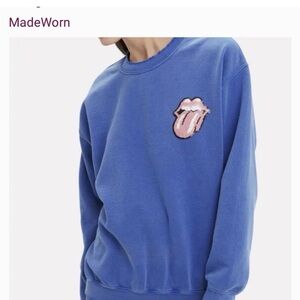 MadeWorn Vintage Blue  Rolling Stone Sweatshirt